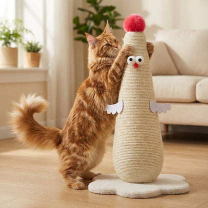 sisal-cat-scratching-post-chicken-shape-small-large