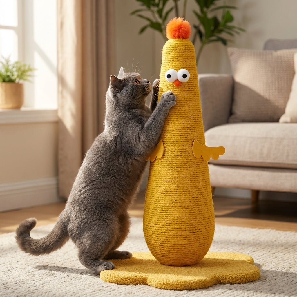 sisal-cat-scratching-post-chicken-shape-small-large