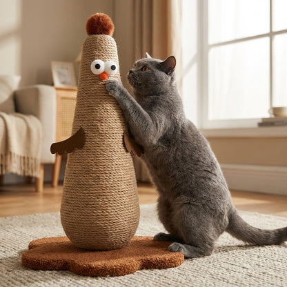 sisal-cat-scratching-post-chicken-shape-small-large