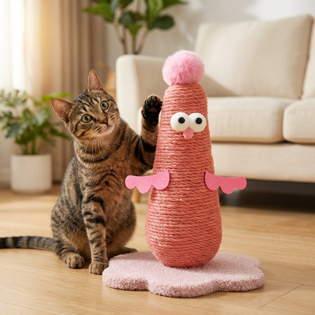 sisal-cat-scratching-post-chicken-shape-small-large