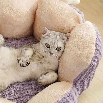 Cat Bed, Cactus or Sunflower Shape | Fluffy Plush, M or L
