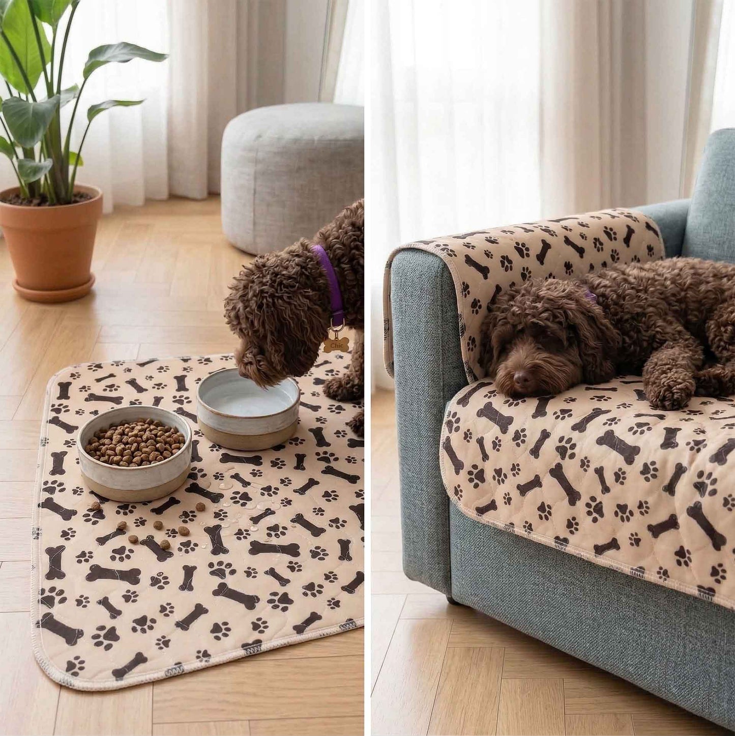 Reusable Dog Pee Pad | Washable & Leak-Proof | Anti-Slip | Eco-Friendly | Replaces Disposable Pads