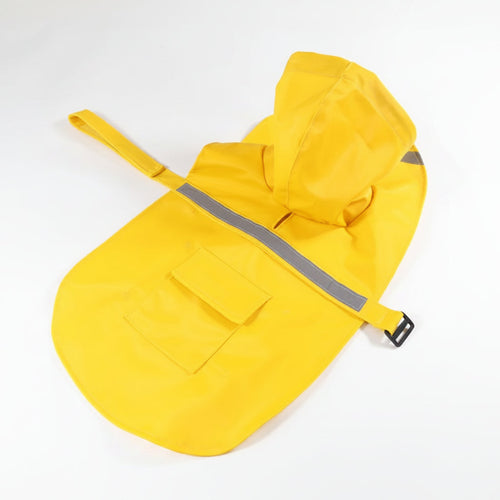 Dog Raincoat with Hood | Reflective Strip, Waterproof, 4 Colors