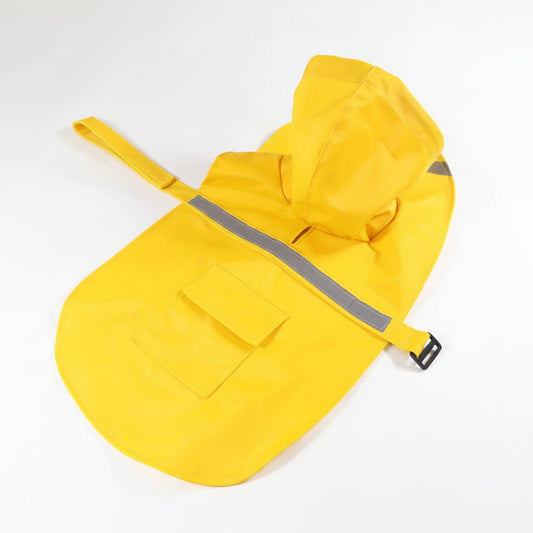 Dog Raincoat with Hood | Reflective Strip, Waterproof, 4 Colors
