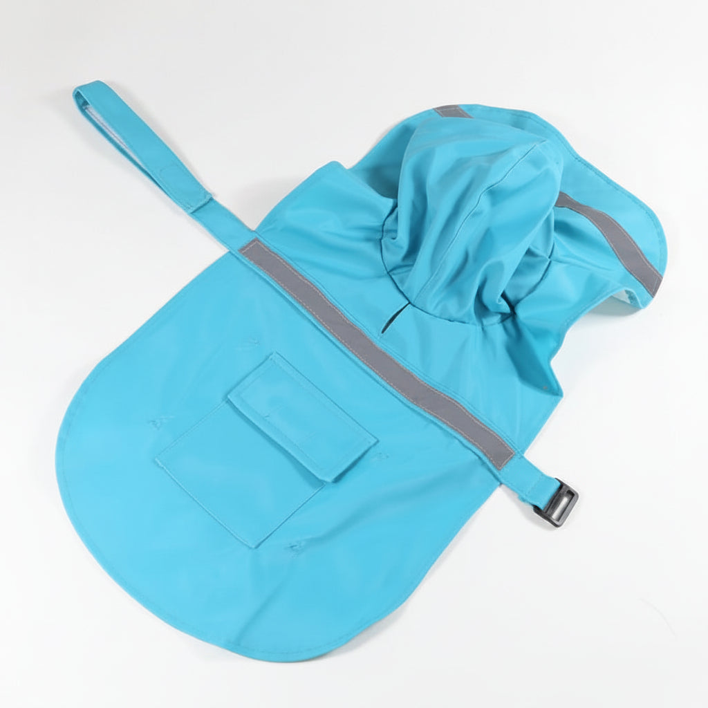 Dog Raincoat with Hood | Reflective Strip, Waterproof, 4 Colors