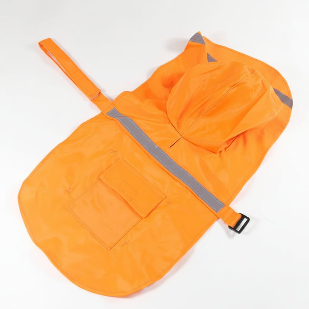 Dog Raincoat with Hood | Reflective Strip, Waterproof, 4 Colors